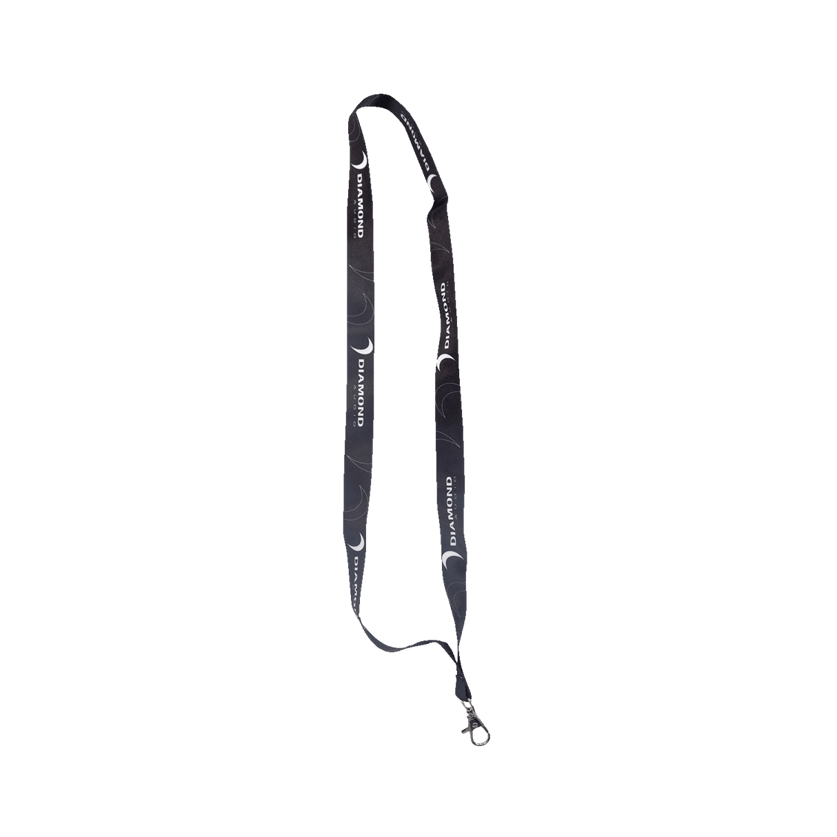 Sleek Black Diamond Audio Lanyard (Black) - DALANR - - Diamond Audio