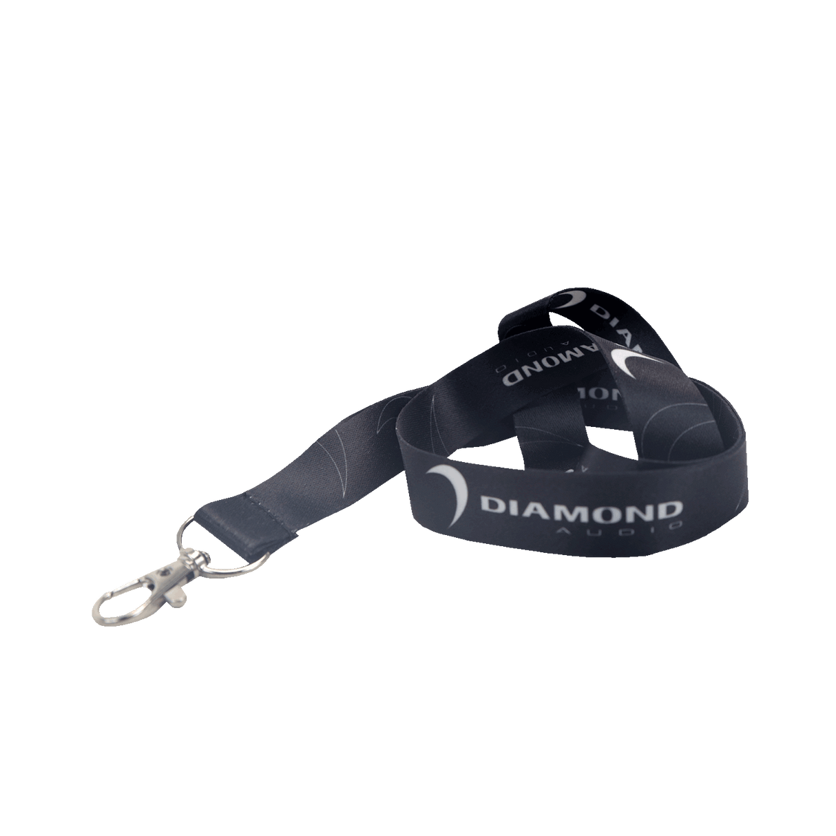 Sleek Black Diamond Audio Lanyard (Black) - DALANR - - Diamond Audio