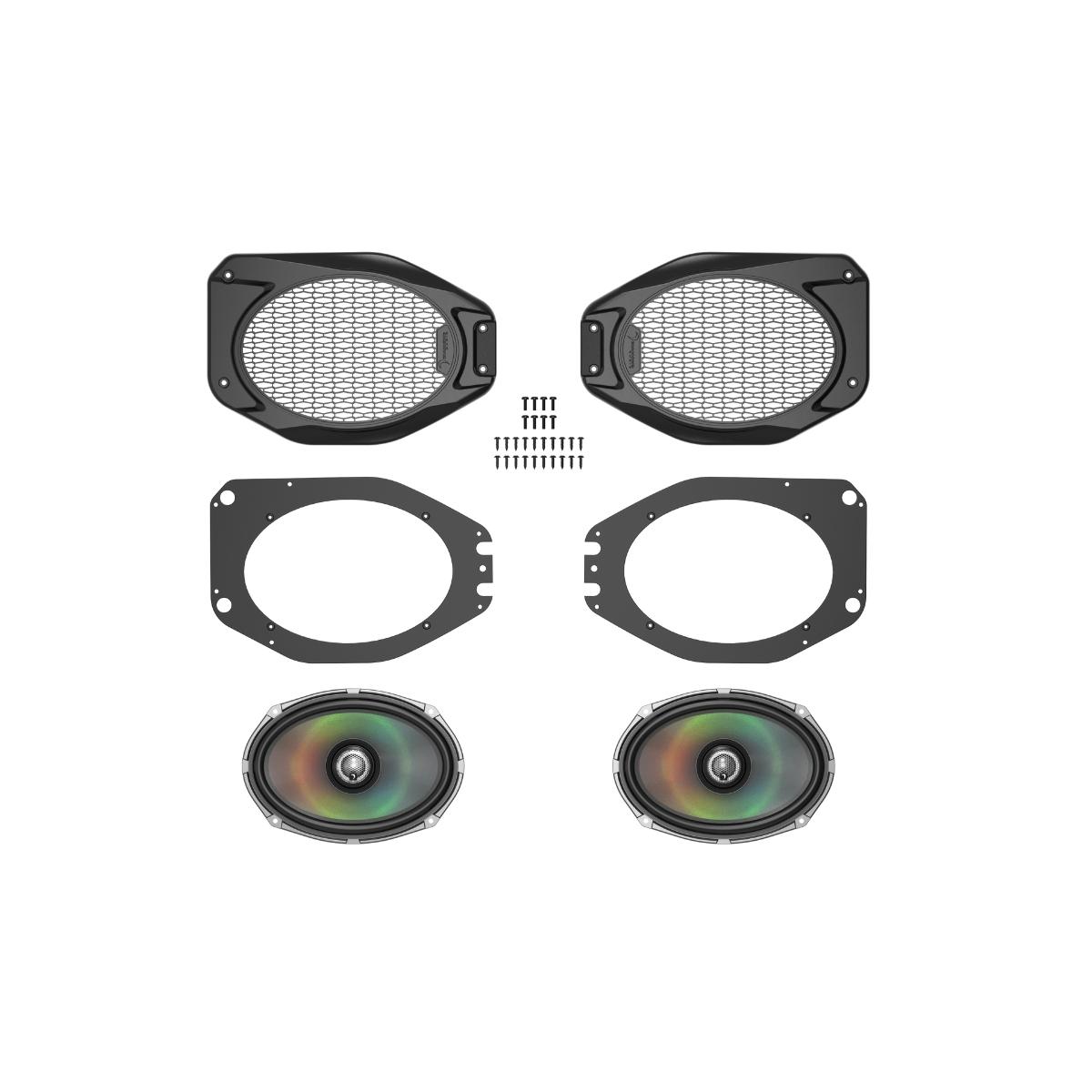 2018 - 2023 Jeep Wrangler(2DR/4DR)/Jeep Gladiator 6"x9" Overhead Speaker Kit - VSPJP69OE - VSPJP69OE - Diamond Audio
