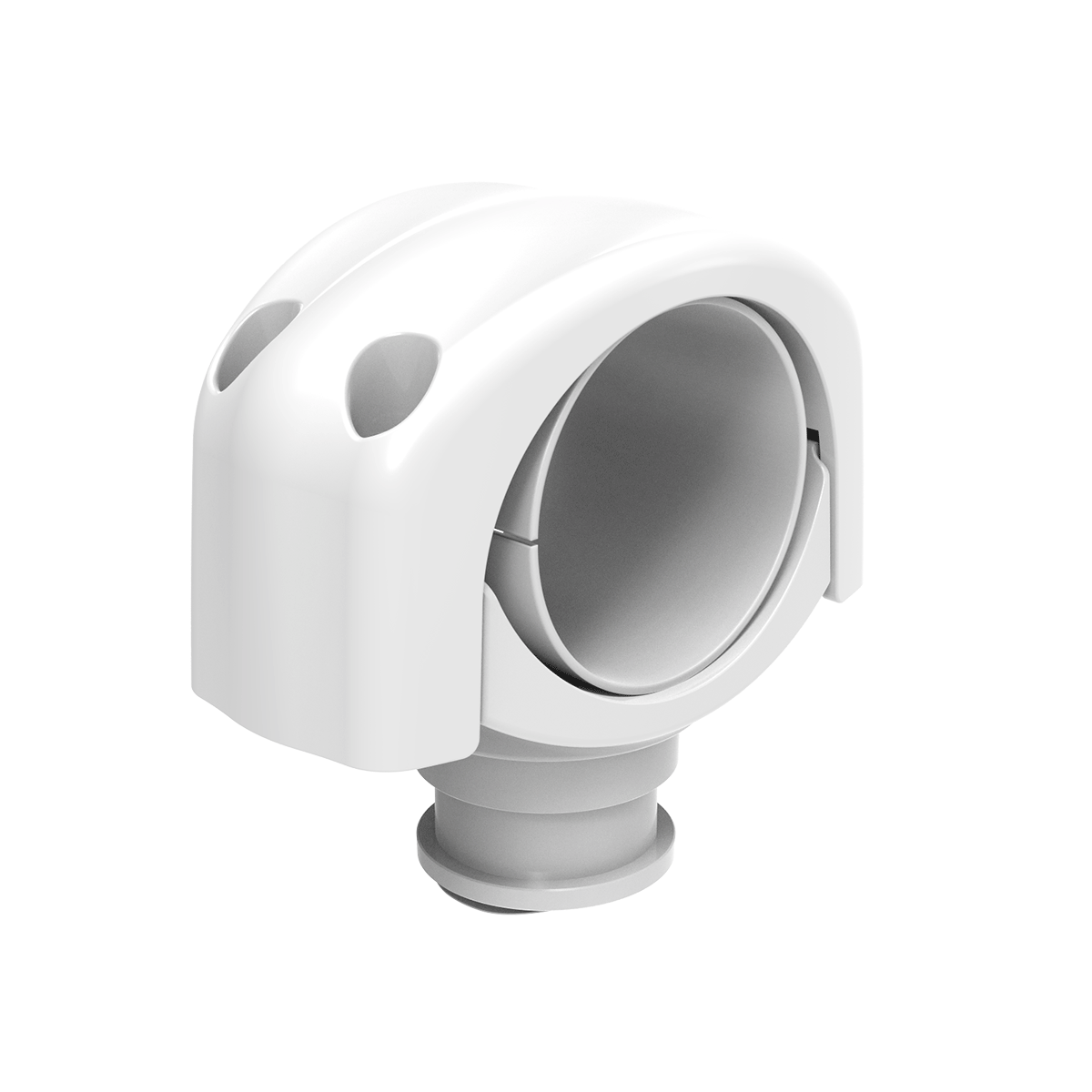 2.5"-3.25" Pod/Canister White Clamps (Pair) - CS25W