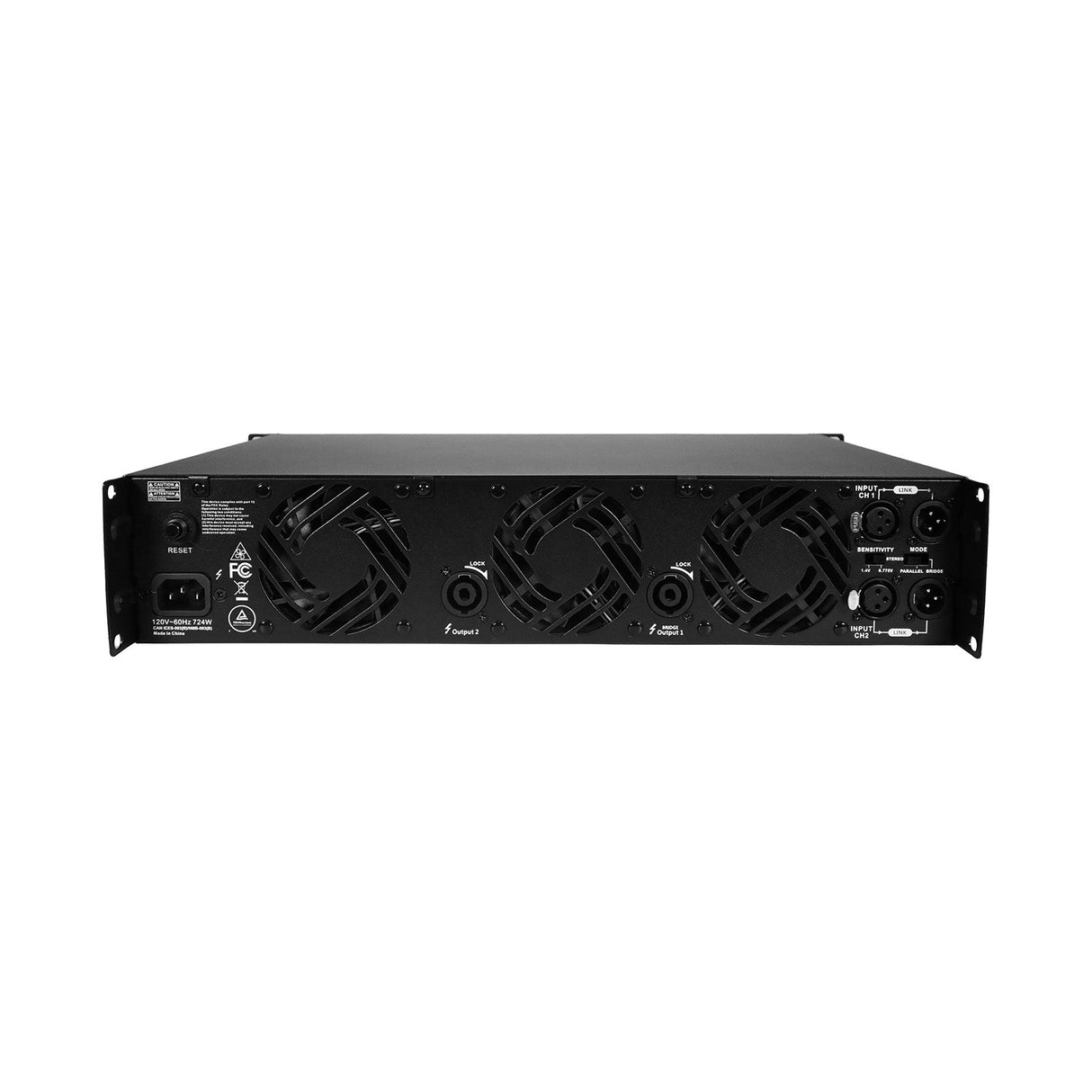 2-Channel Power Amplifier, 2260W 120V Briding 8Ω - CV2-22H - Cerwin Vega