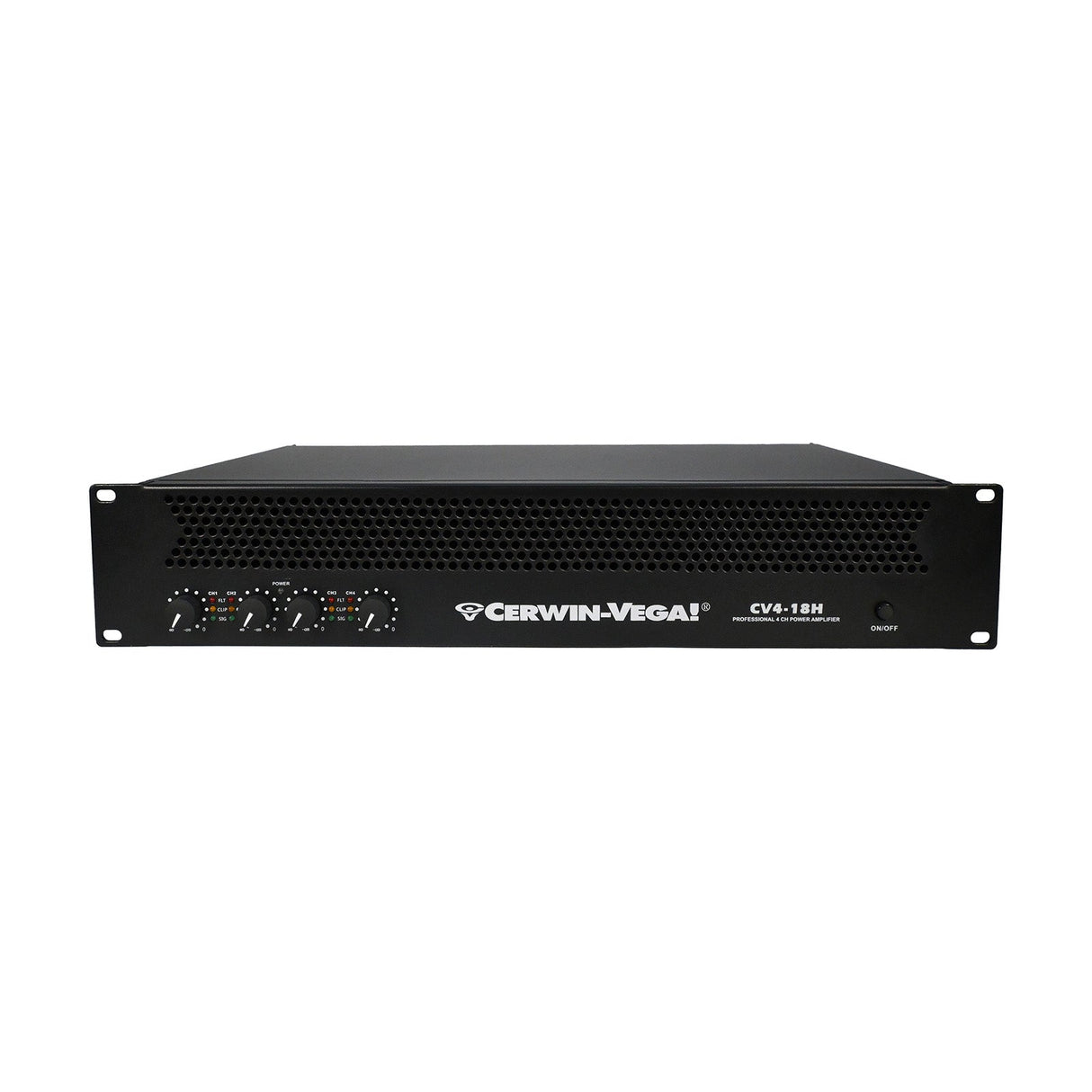4-Channel Power Audio Amplifier, 1820W 120V-Bridging 8Ω - CV4-18H - Cerwin Vega