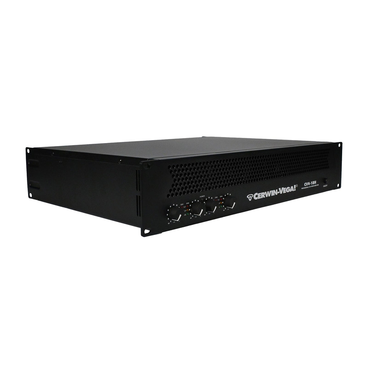 4-Channel Power Audio Amplifier, 1820W 120V-Bridging 8Ω - CV4-18H - Cerwin Vega