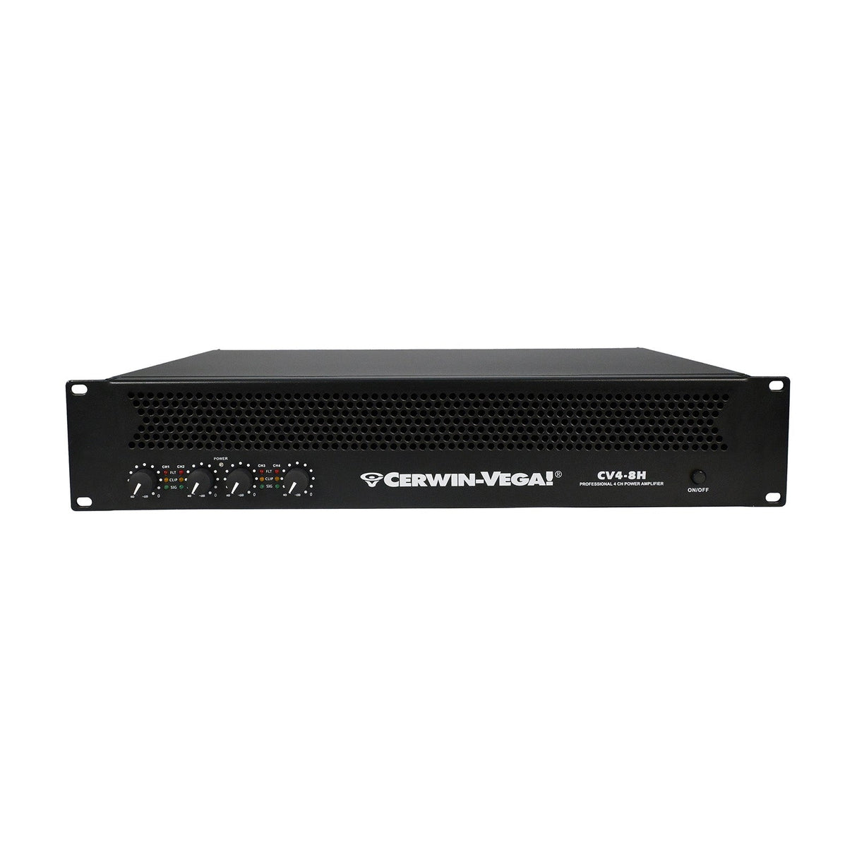 4-Channel Power Audio Amplifier, 1420W 120V-Bridging 8Ω - CV4-8H - Cerwin Vega