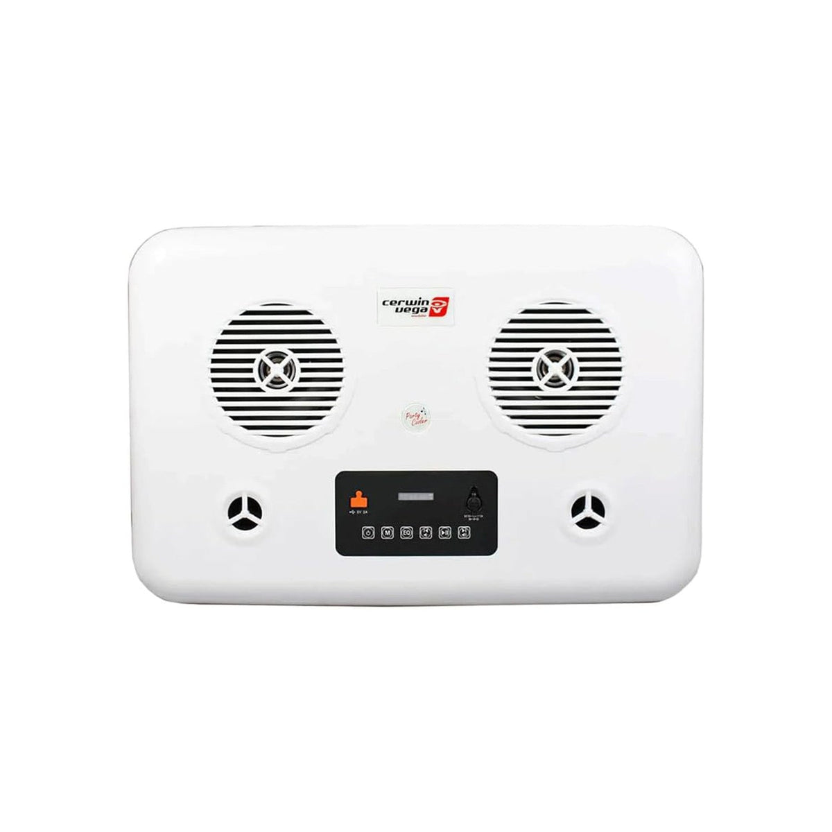 55QT Red Cooler with 6.5" 2 - Way Marine Built - In Speakers, BT Streaming - Cerwin Vega