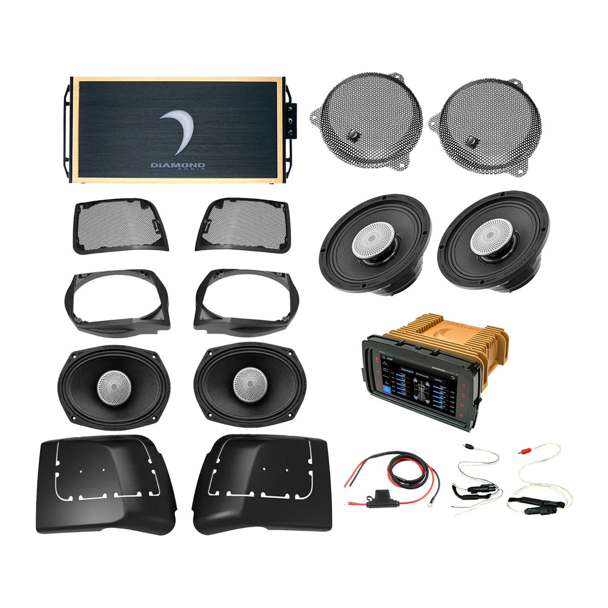 14 - 23 Harley Davidson® Street Glide 4 - Speaker System - DA1423SGSP5R - DA1423SGSP5R - Diamond Audio