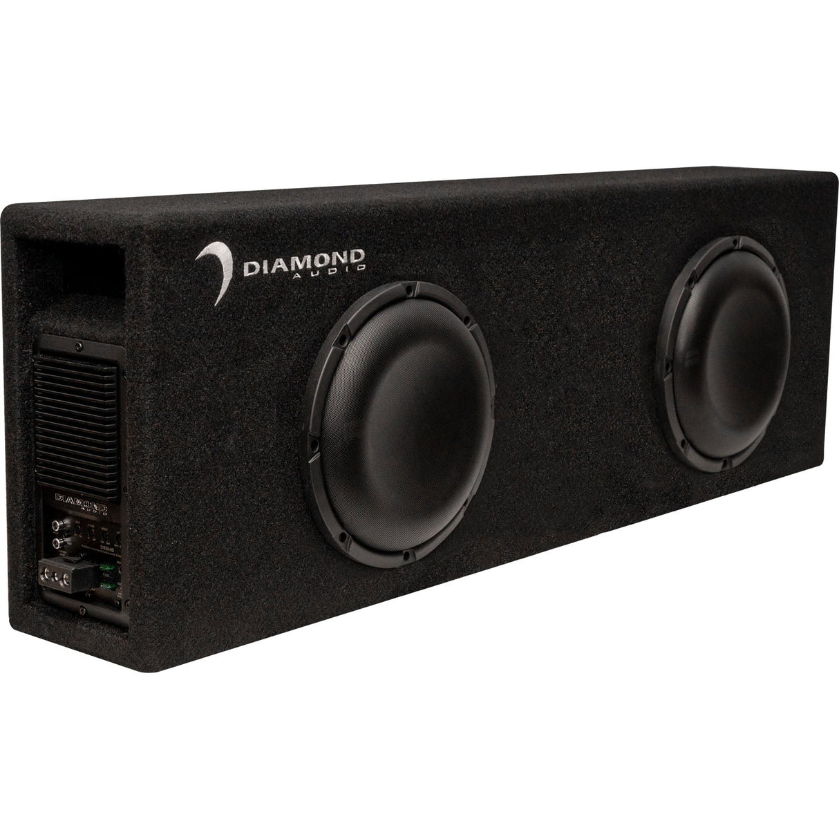 8" Dual Slot Vented Active Subwoofer Enclosure (2Ω) - DESMB8DA - DESMB8DA - Diamond Audio