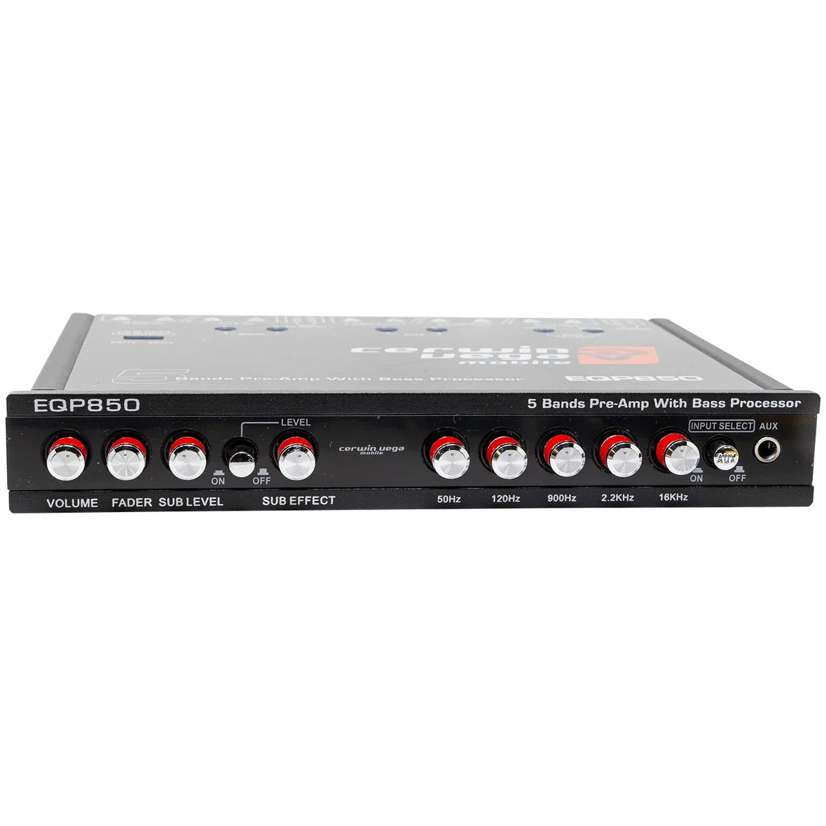 5 - Band Pre - Amp Equalizer with Bass Processor - EQP850 - Cerwin Vega