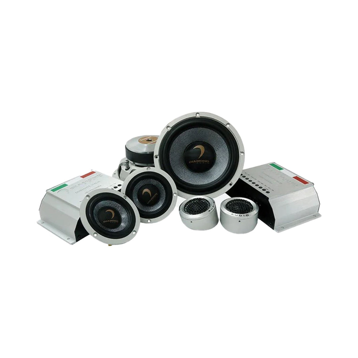 6.5" HEX PRO Diamante Italia Edition 3 - Way Component Set - HXPRO653DI - HXPRO653DI - Diamond Audio