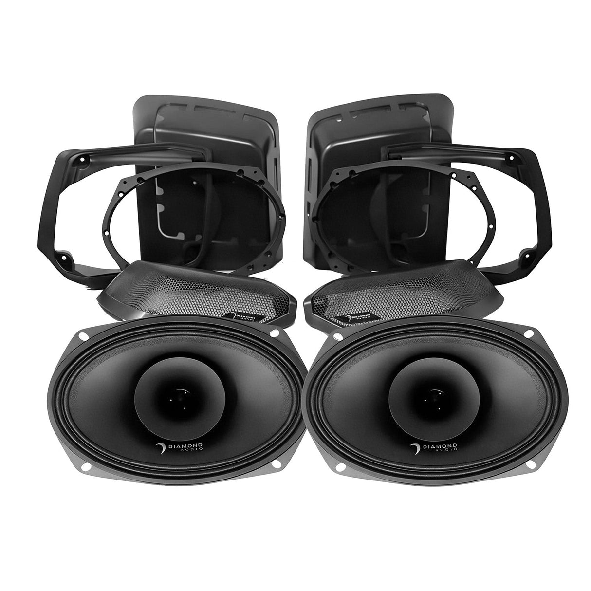 98 - 13 Harley Davidson® Road Glide 4 - Speaker System - DA9813RGSP4 - DA9813RGSP4 - Diamond Audio