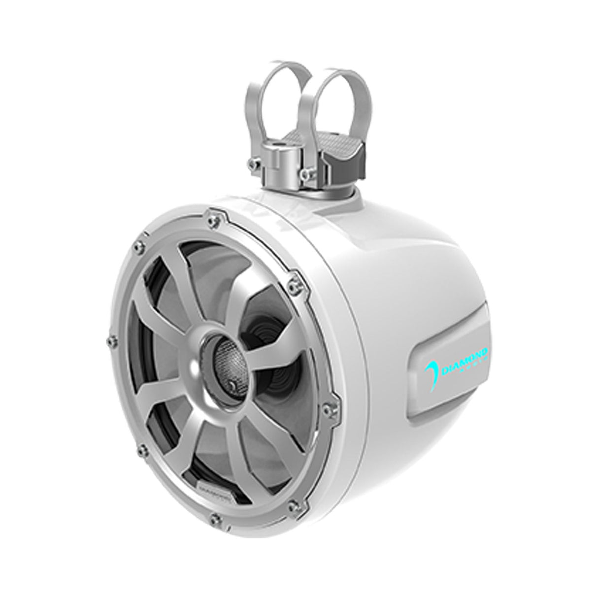 10" 2 - Way Marine Tower Speaker w/Titanium Dome Tweeter (White) - POD10F4W - POD10F4W - Diamond Audio