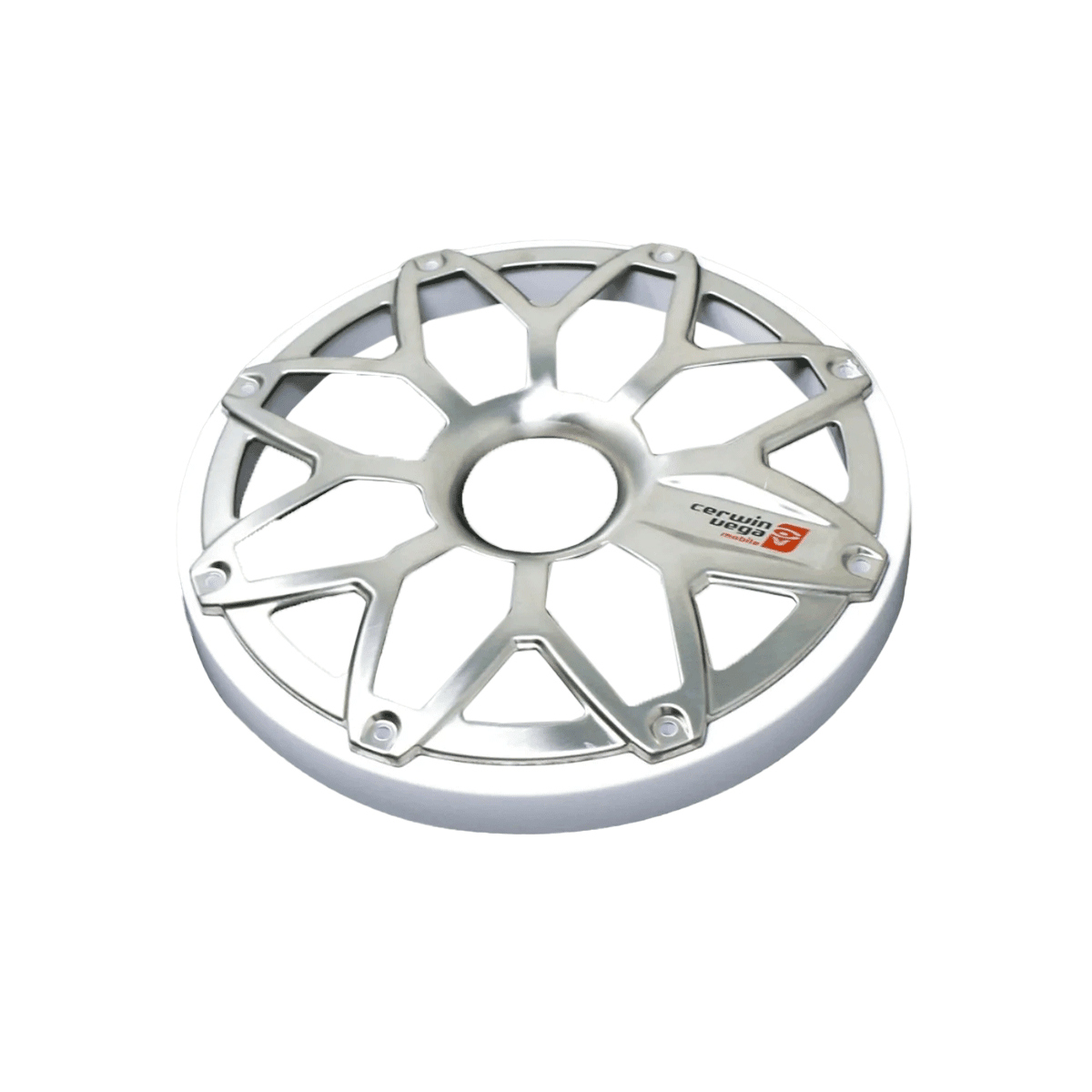 Cerwin-Vega SM65FGW 6.5 Inch RPM Stroker Flush Mount Speaker Grill White and Stainless Pair