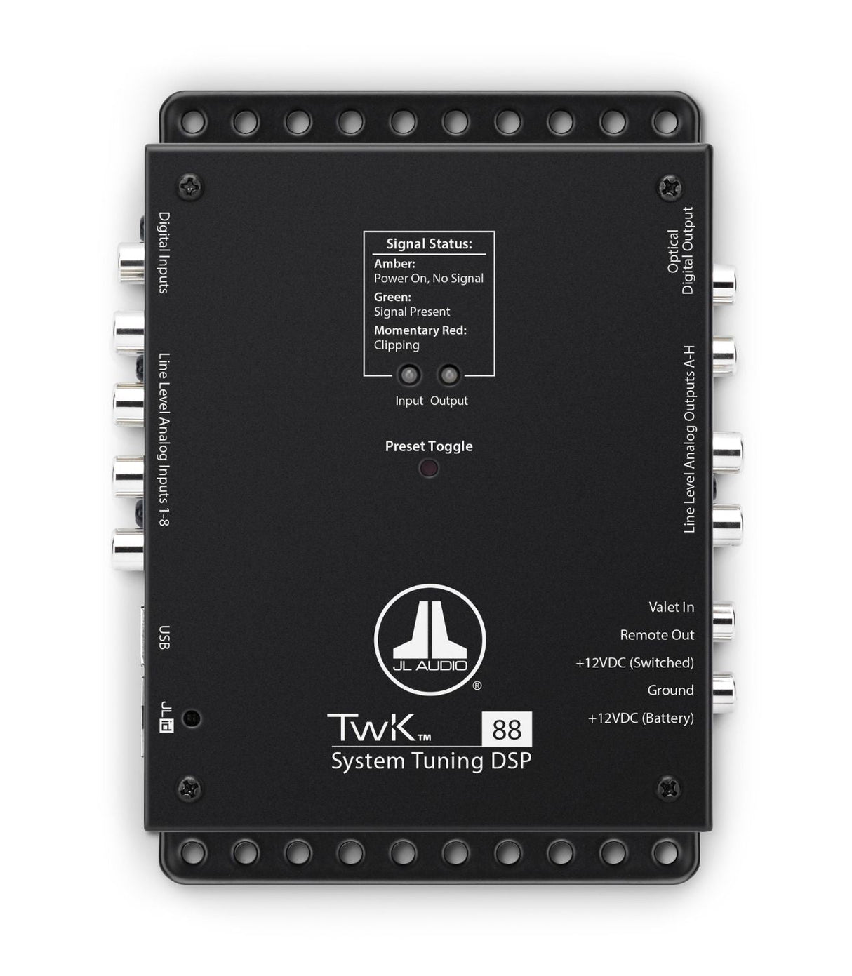 JL Audio TwK-88, System Tuning DSP, 8-ch. Analog & Digital Inputs / 8-ch. Analog Outputs Processor