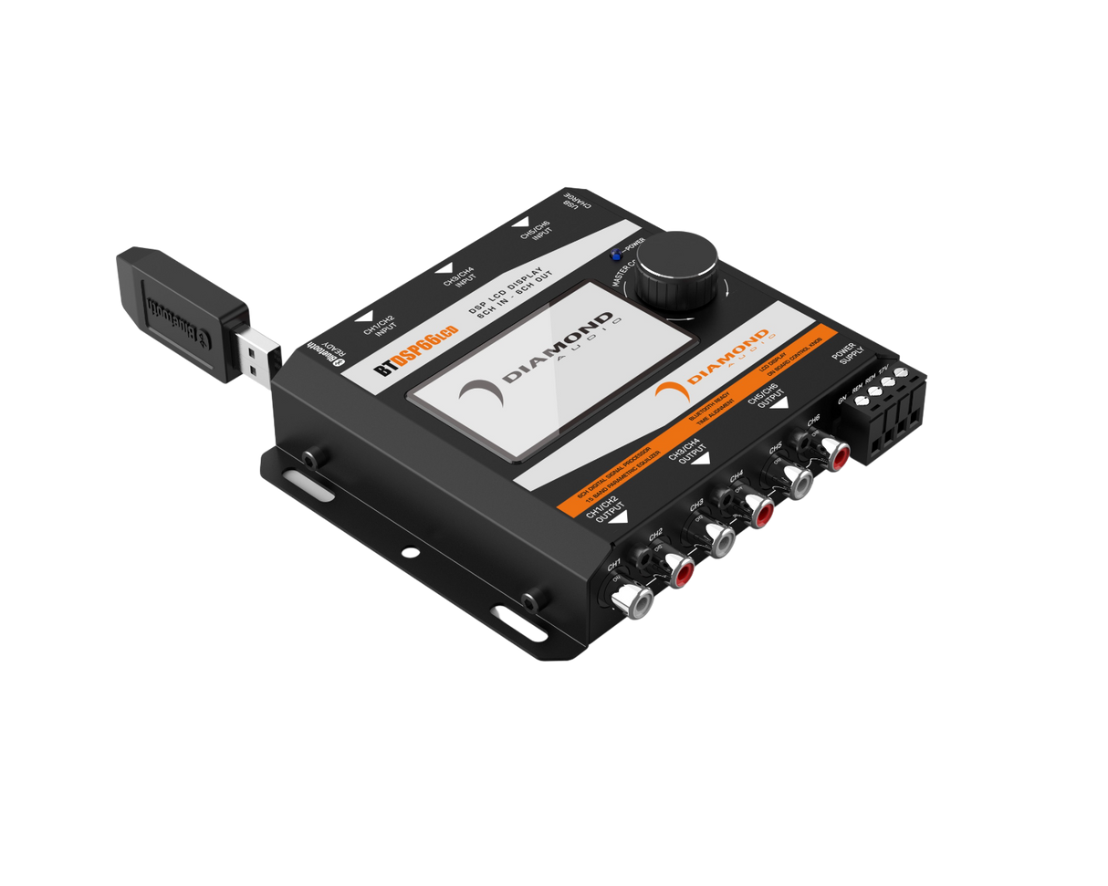 Diamond Audio BTDSP66LCD - 6 Channel Digital Signal Processor with LCD Display