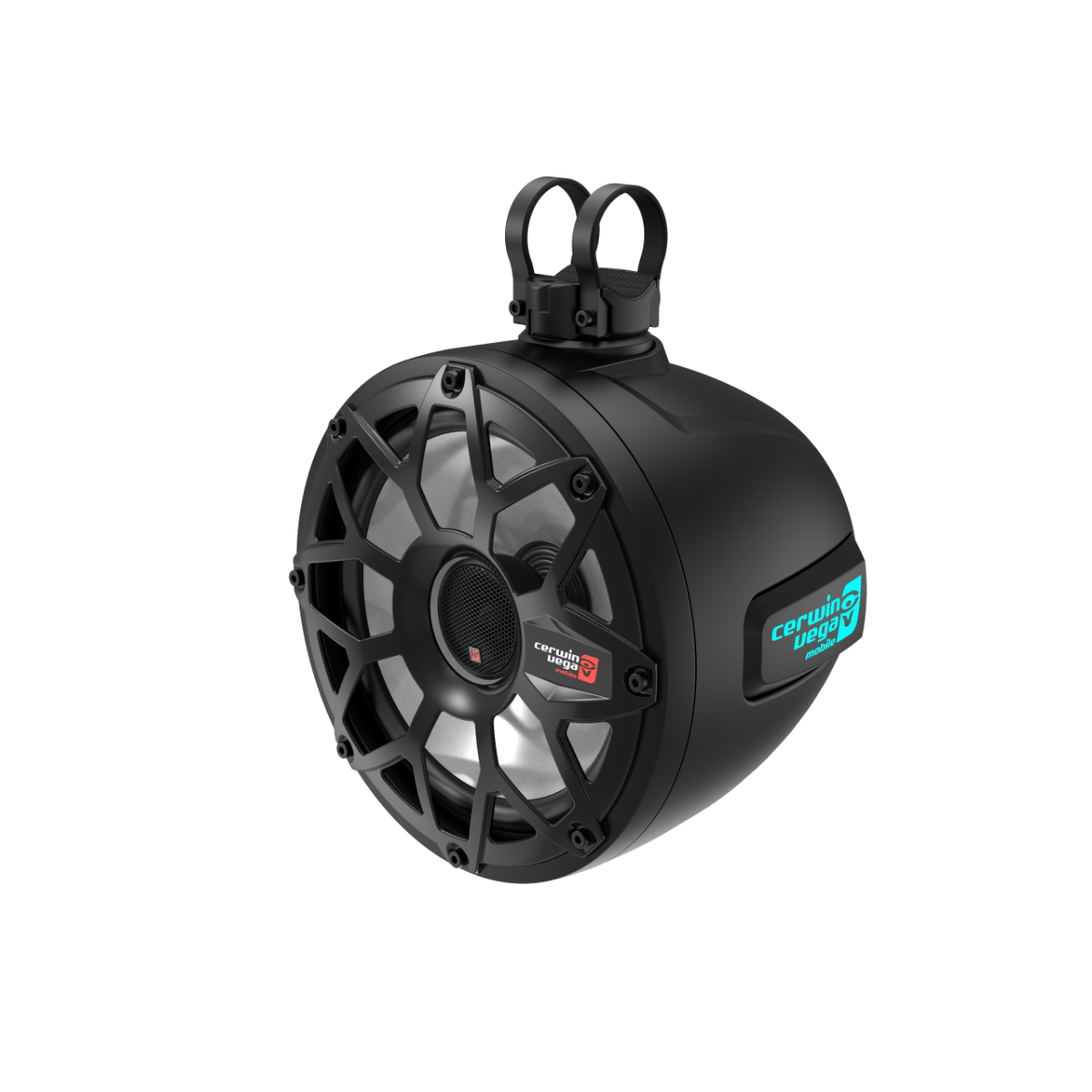 2-Way Speaker System - Pair, Black & White