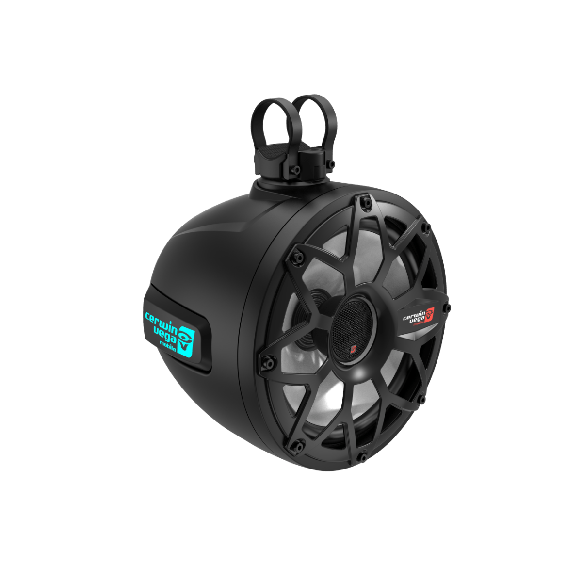 2-Way Speaker System - Pair, Black & White