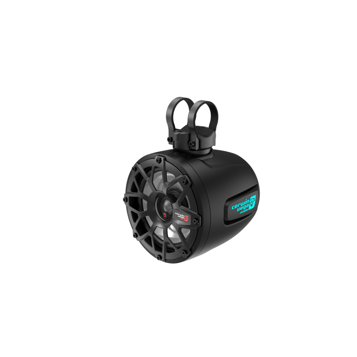 2-Way Speaker System - Pair, Black & White