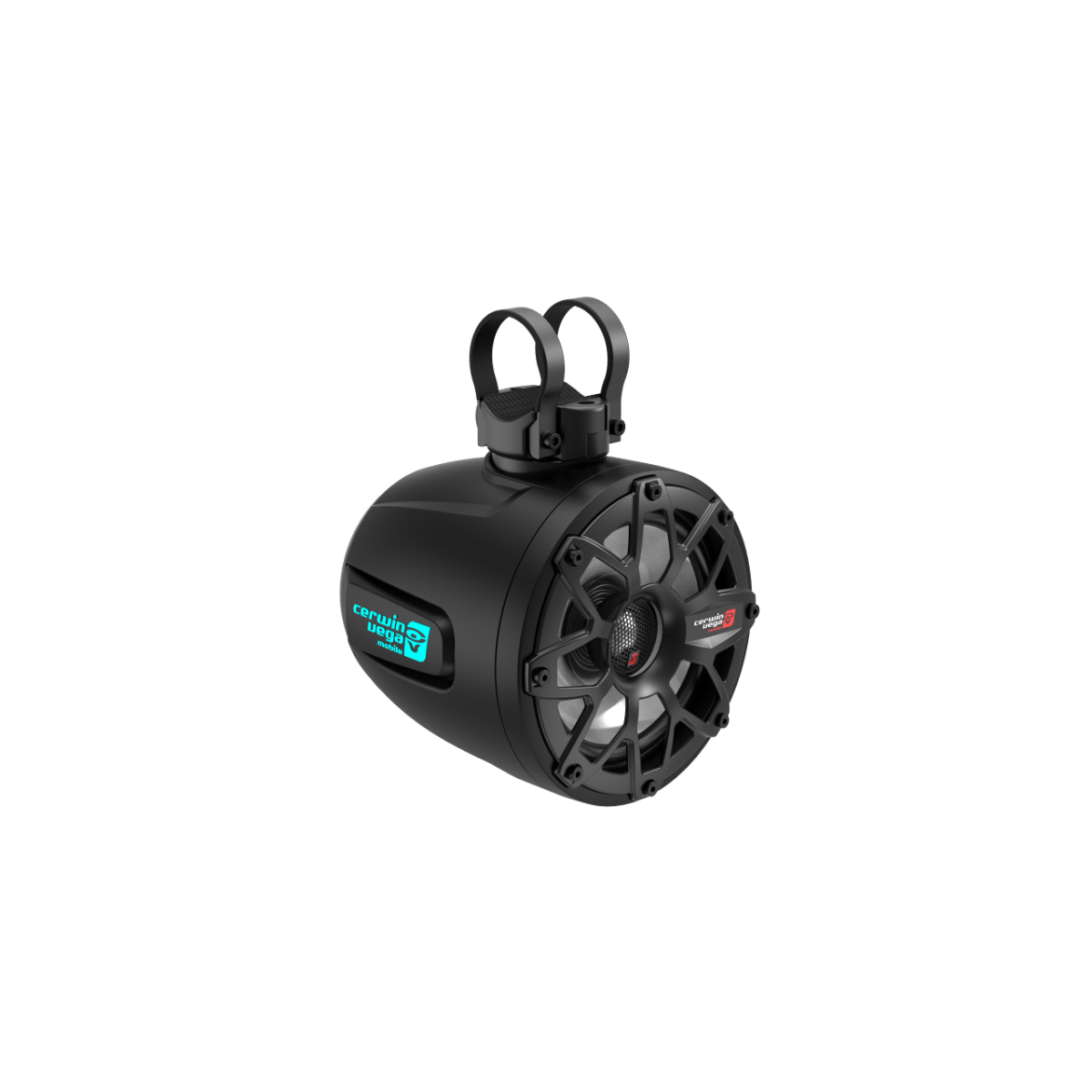 2-Way Speaker System - Pair, Black & White