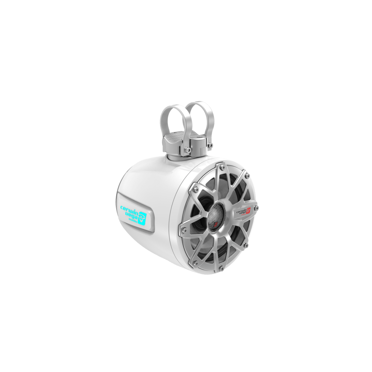 2-Way Speaker System - Pair, Black & White