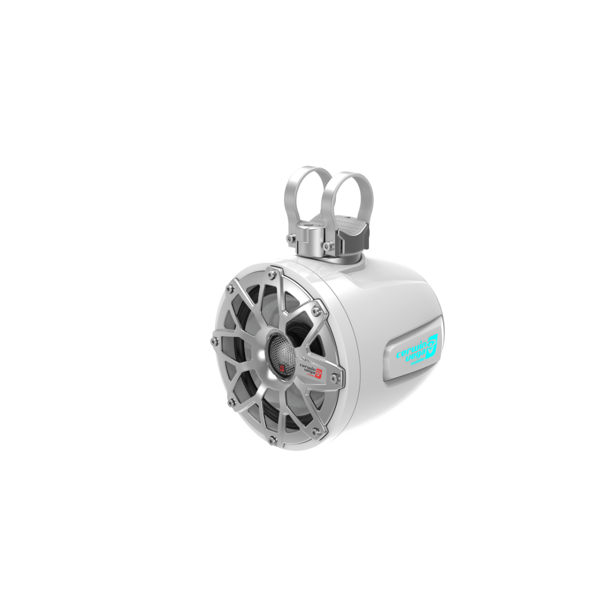2-Way Speaker System - Pair, Black & White