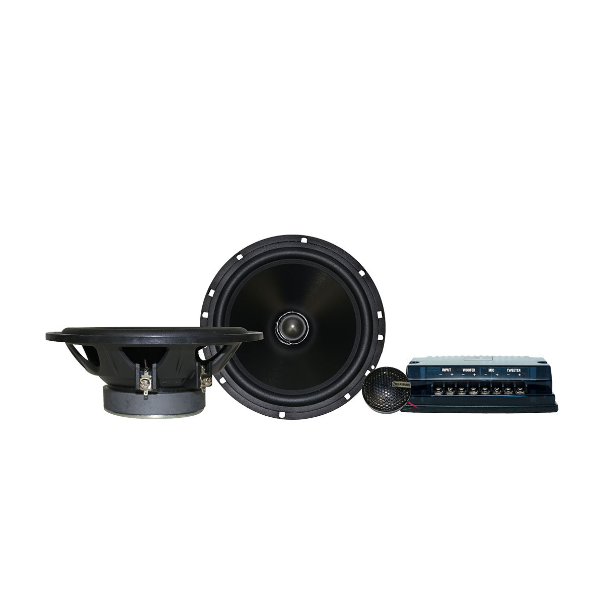 Diamond Audio DES65V DES 6.5" 2-Way Convertible System 25mm Aluminum Dome Tweeter