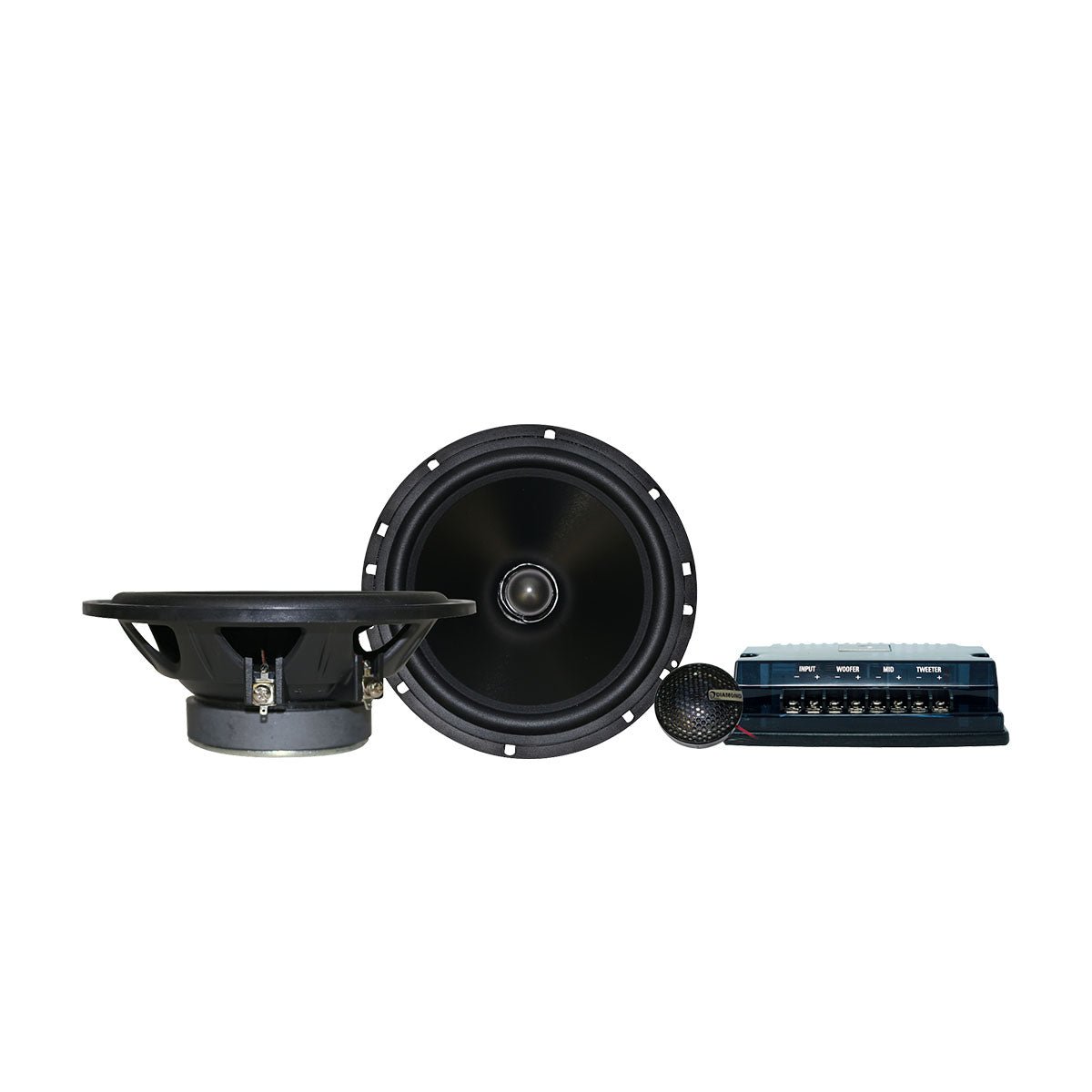 DES65V - DES 6.5" 2 - Way Convertible System 25mm Aluminum Dome Tweeter - DES65V - Diamond Audio