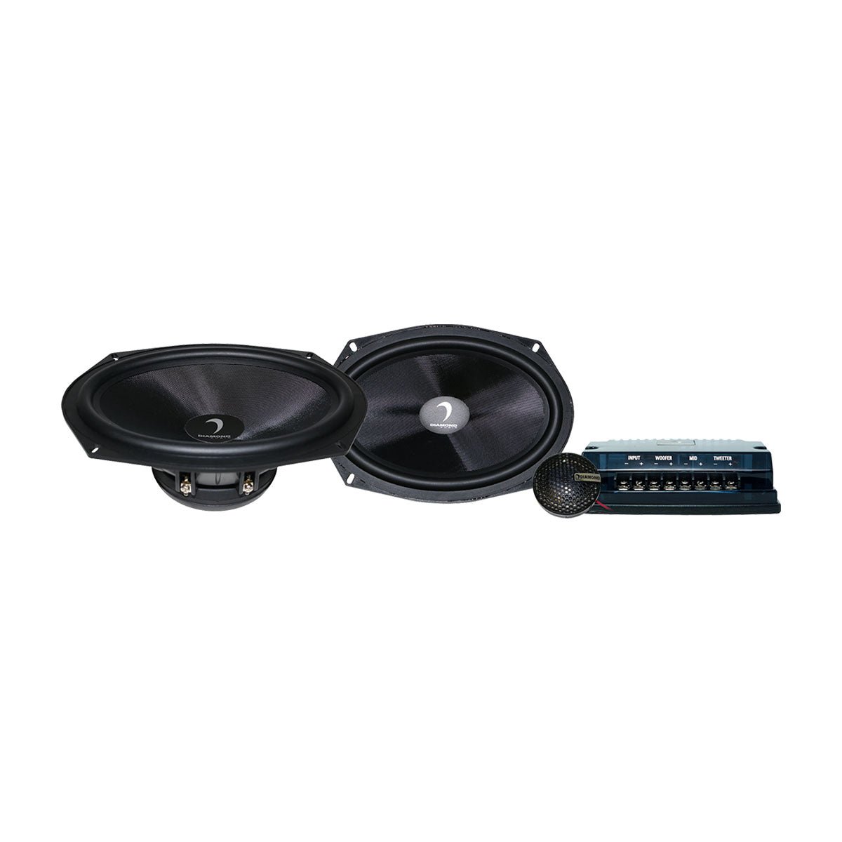 DES69C - DES Series 6x9" 2 - way Component System 25mm Aluminum Dome Tweeter - DES69C - Diamond Audio