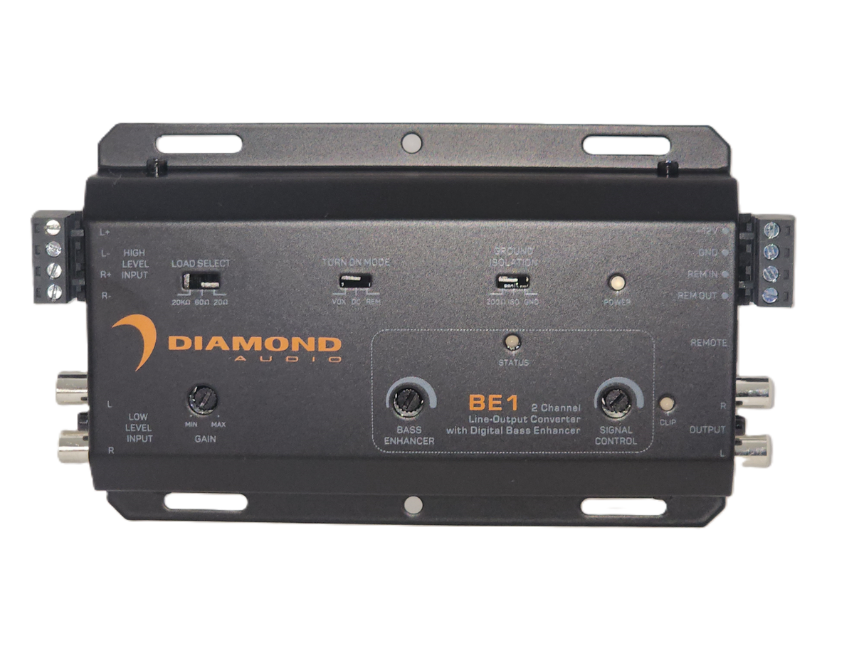 Diamond Audio BE1 - 2-Channel Line-Output Converter W/Digital Bass Enhancer