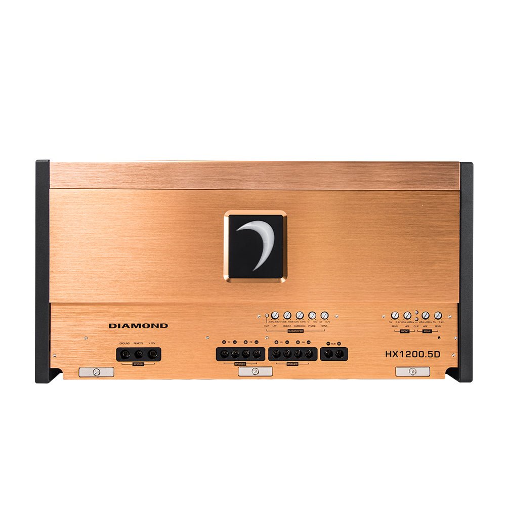 HX1200.5D - HEX Series 5 - Channel 1200W RMS Full Range Class D Amplifier - HX1200.5D - Diamond Audio