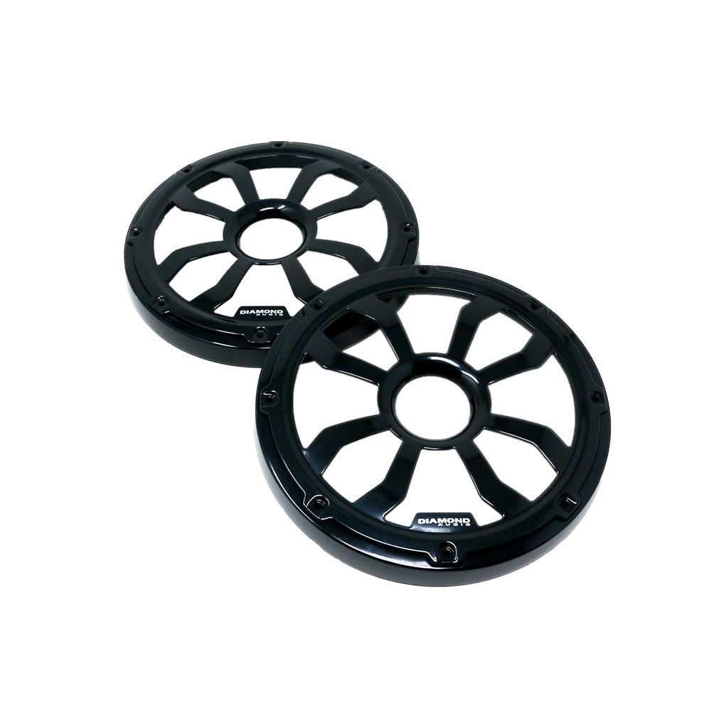 HXM65FBB – 6.5″ Flush Mount Speaker Grills - Black (Pair) - HXM65FBB - Diamond Audio