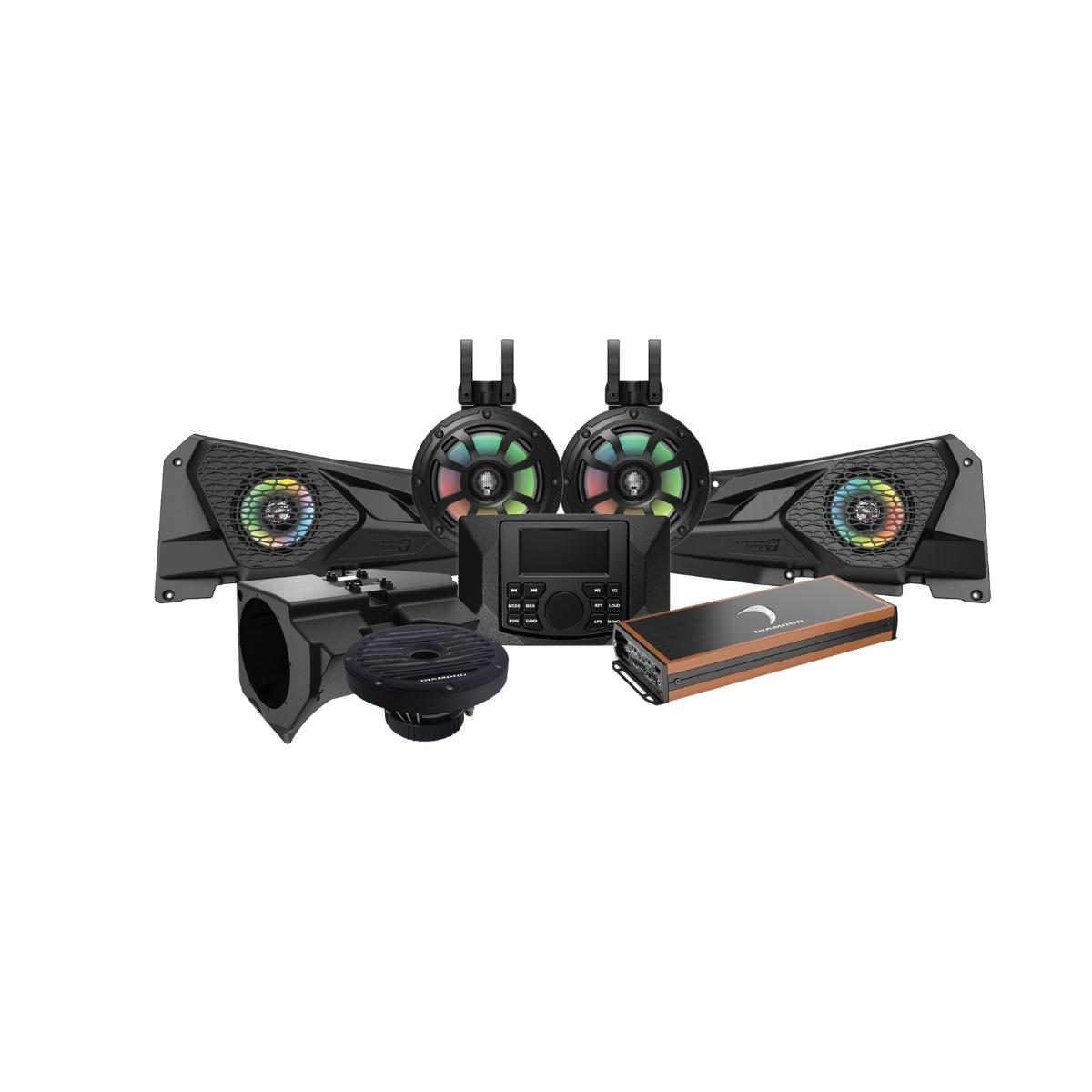 2014+ RZR© 2DR / 4DR 6.5" 2 - Way Power Sports Coaxial Speaker 5 - Channel Full Range Class D Amplifier - Diamond Audio