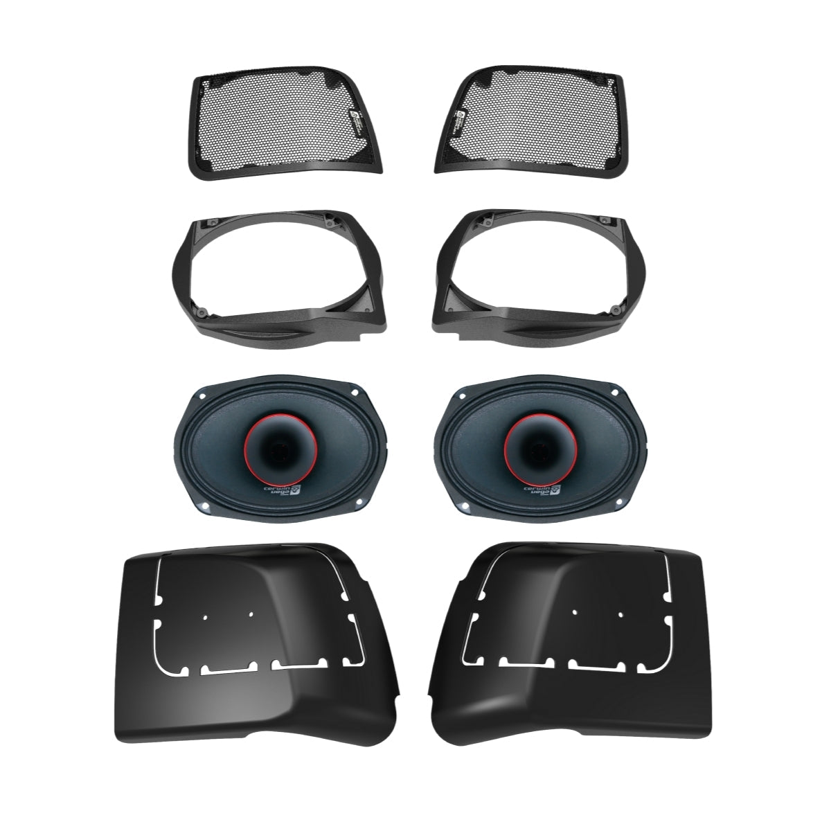 6x9 Inch Marine Grade Speaker Lids for Harley-Davidson