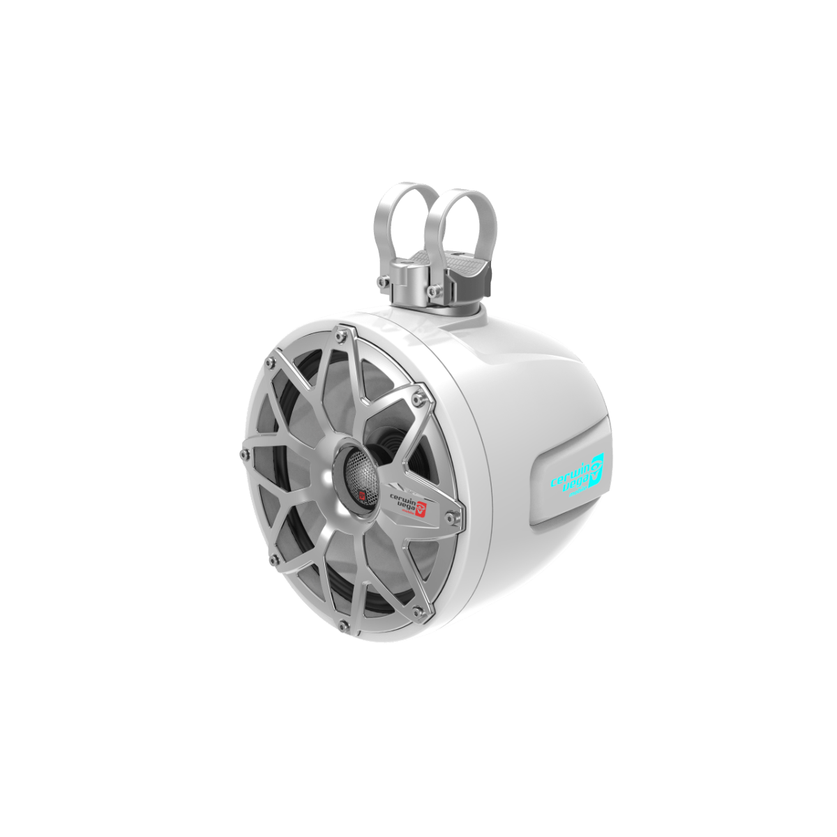2-Way Speaker System - Pair, Black & White
