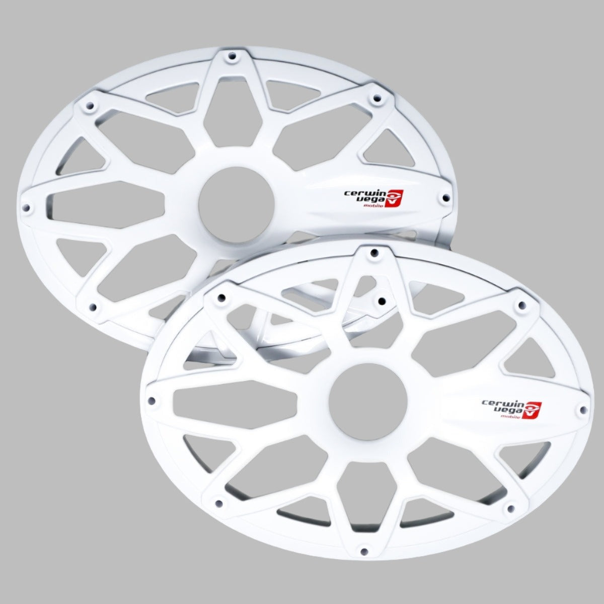 RPM STROKER 6"x9" Flush Mount Speaker Grill -
White Pair