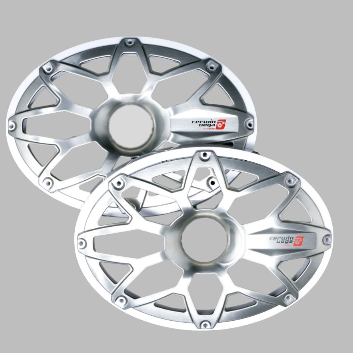 Cerwin Vega Speaker Grills RPM Stroker 8 Inch Flush Mount Speaker Grill Pair White