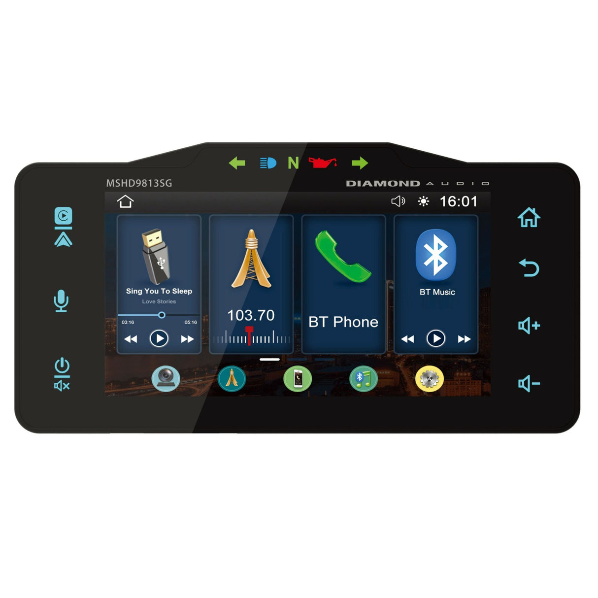 Diamond Audio MSHD9813SG - Plug N-Play Digital Media Receiver for 1998-2013 Harley Davidson Street Glide