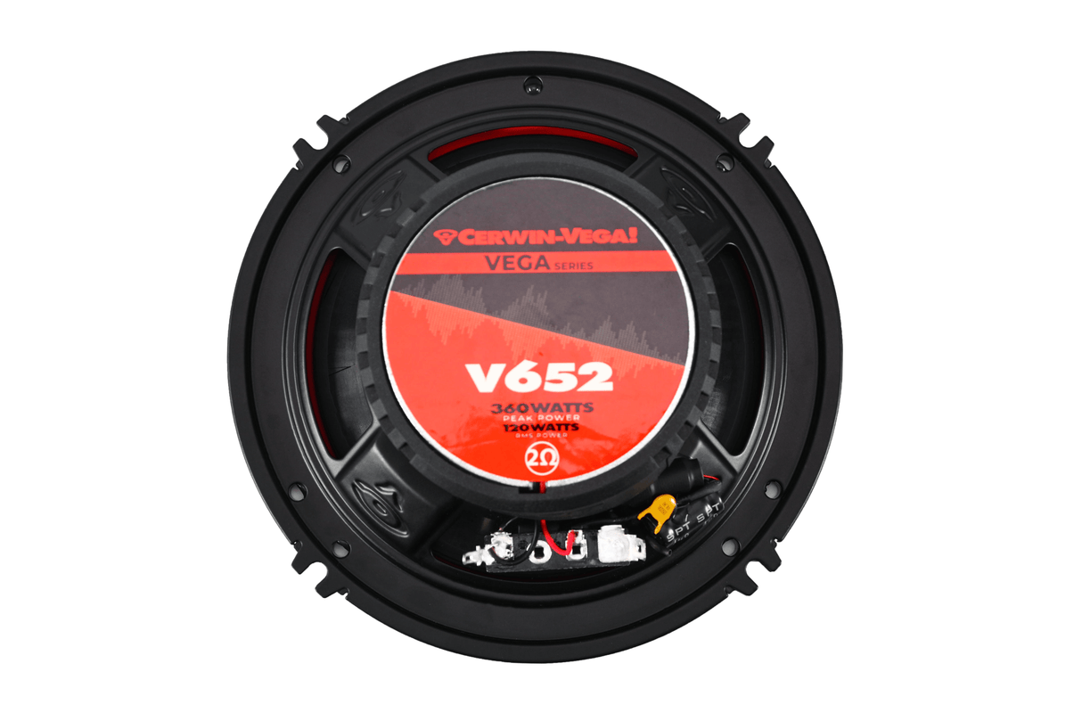 Vega 6.5" 2-Way Coaxial Full Range Speakers (2Ω) - V652