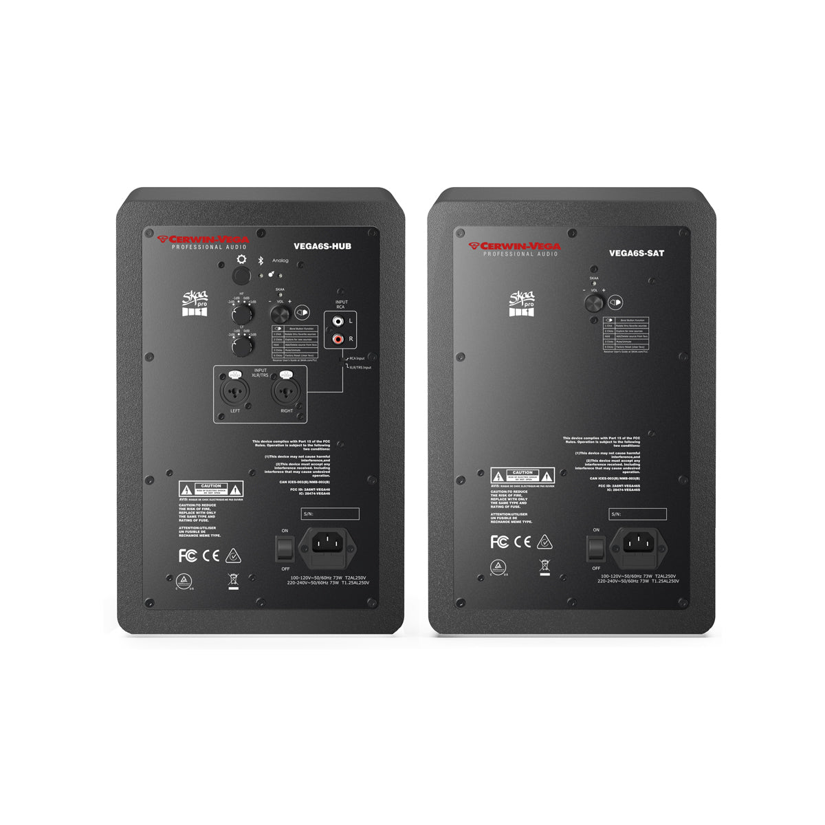 Cerwin Vega Studio Monitor VEGA6SB-PR 6" 2-Way Pair (HUB/SAT)