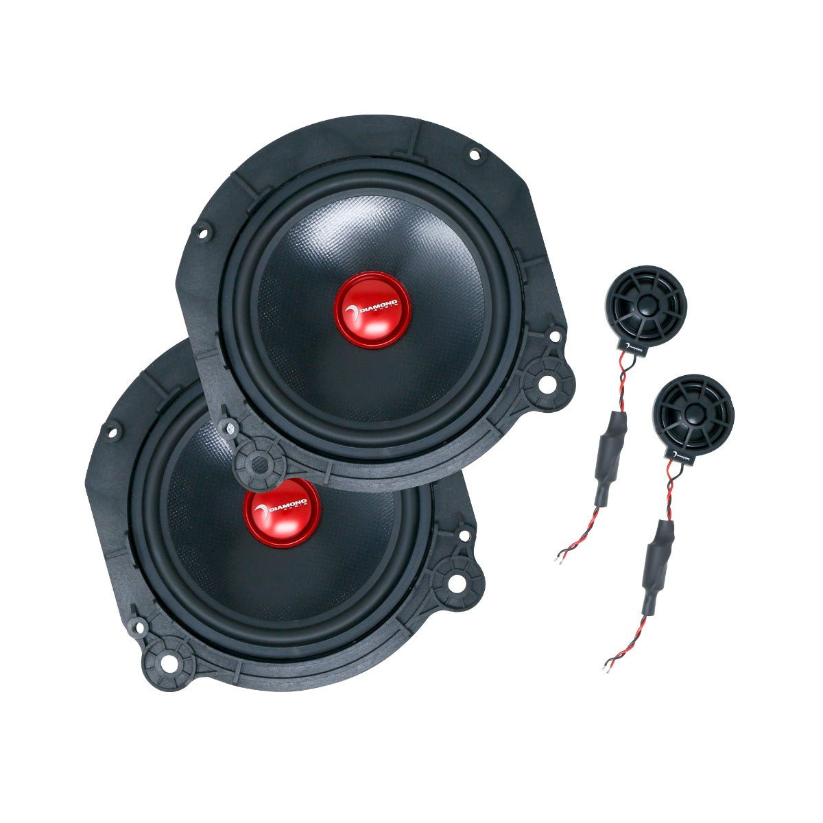 Tesla Model X - 6.5" 2 - Way Component Speaker Set (Plug & Play) X - 65C - X-65C - Diamond Audio