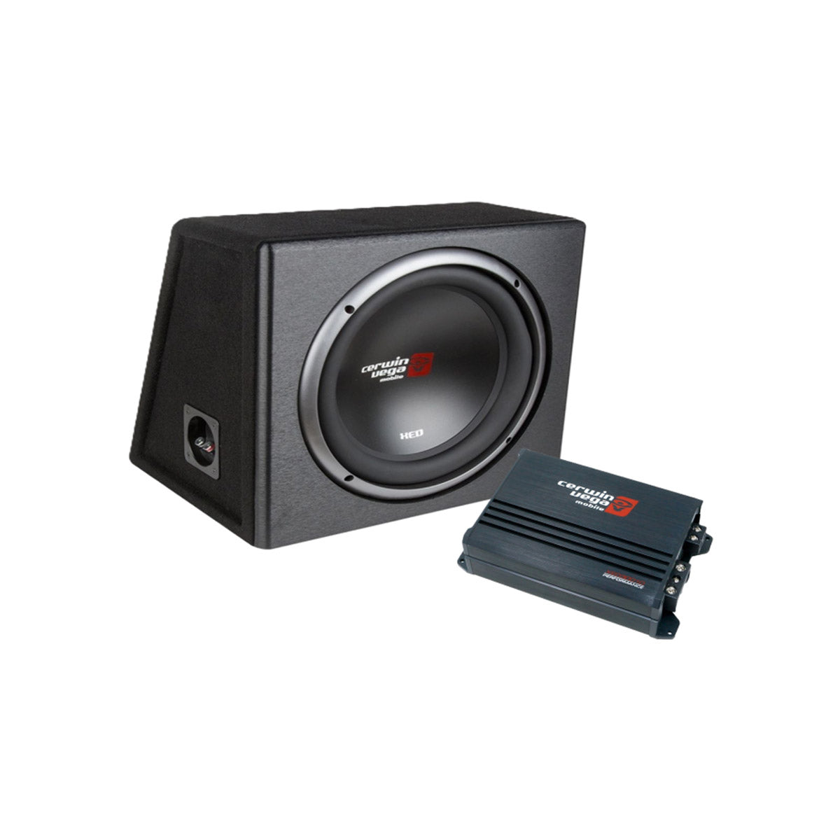 XED Bass Package - XED Mono Amplifier W/ Single 12" Vented Enclosure - XEDBP12