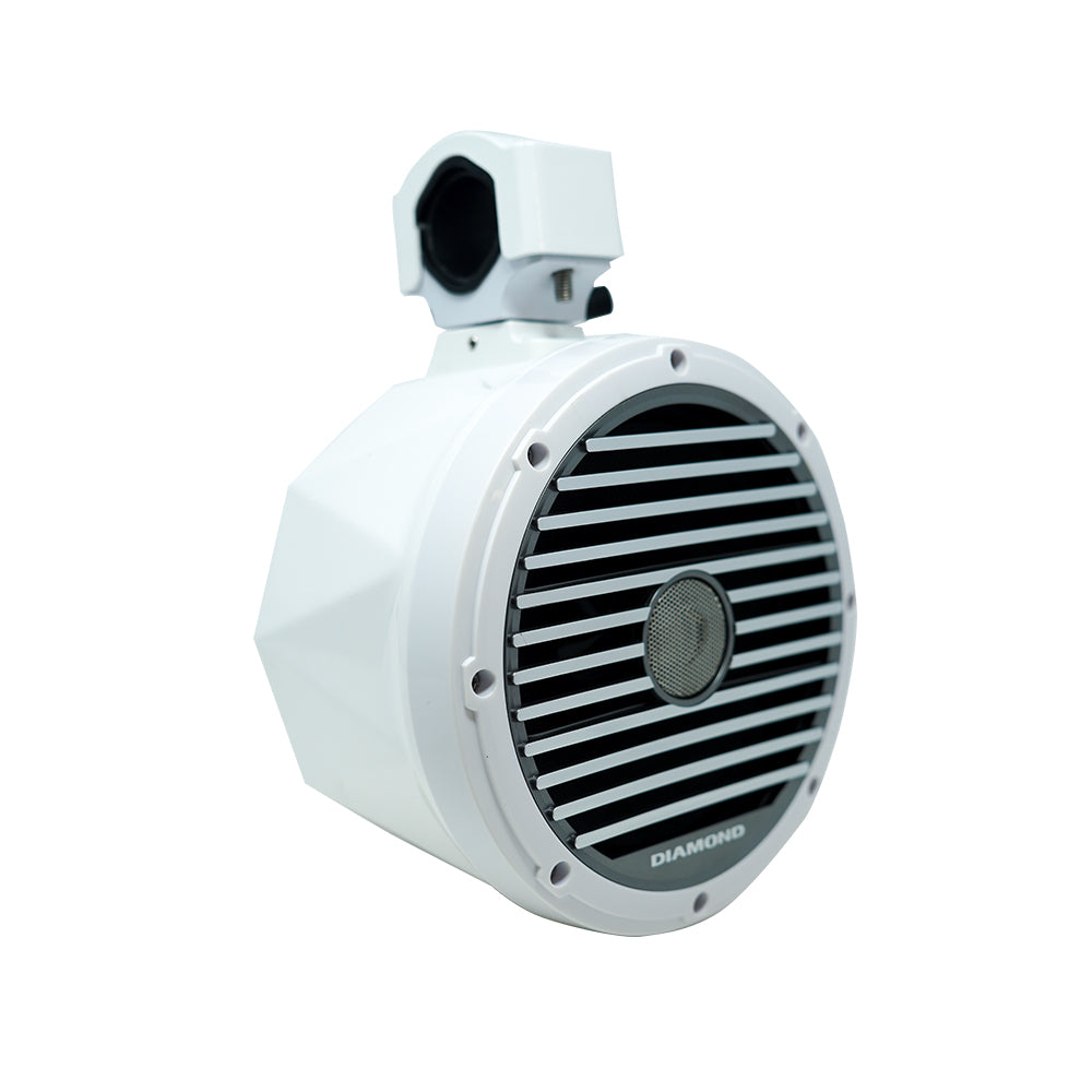 Diamond Audio 6.5 Inch 2-Way 25mm Titanium Dome Speaker Can Kit - White