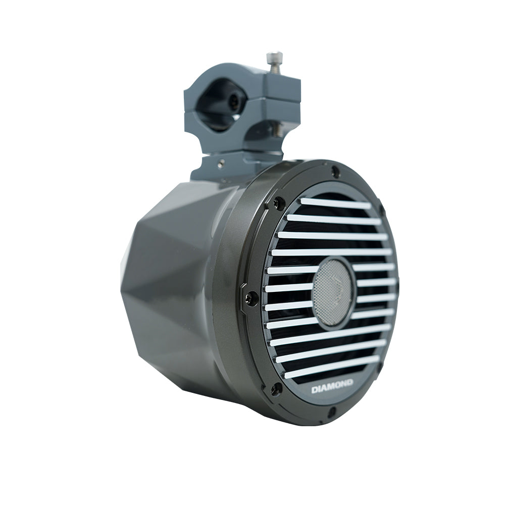 Diamond Audio 6.5 Inch 2-Way 25mm Titanium Dome Speaker Can Kit - Gray