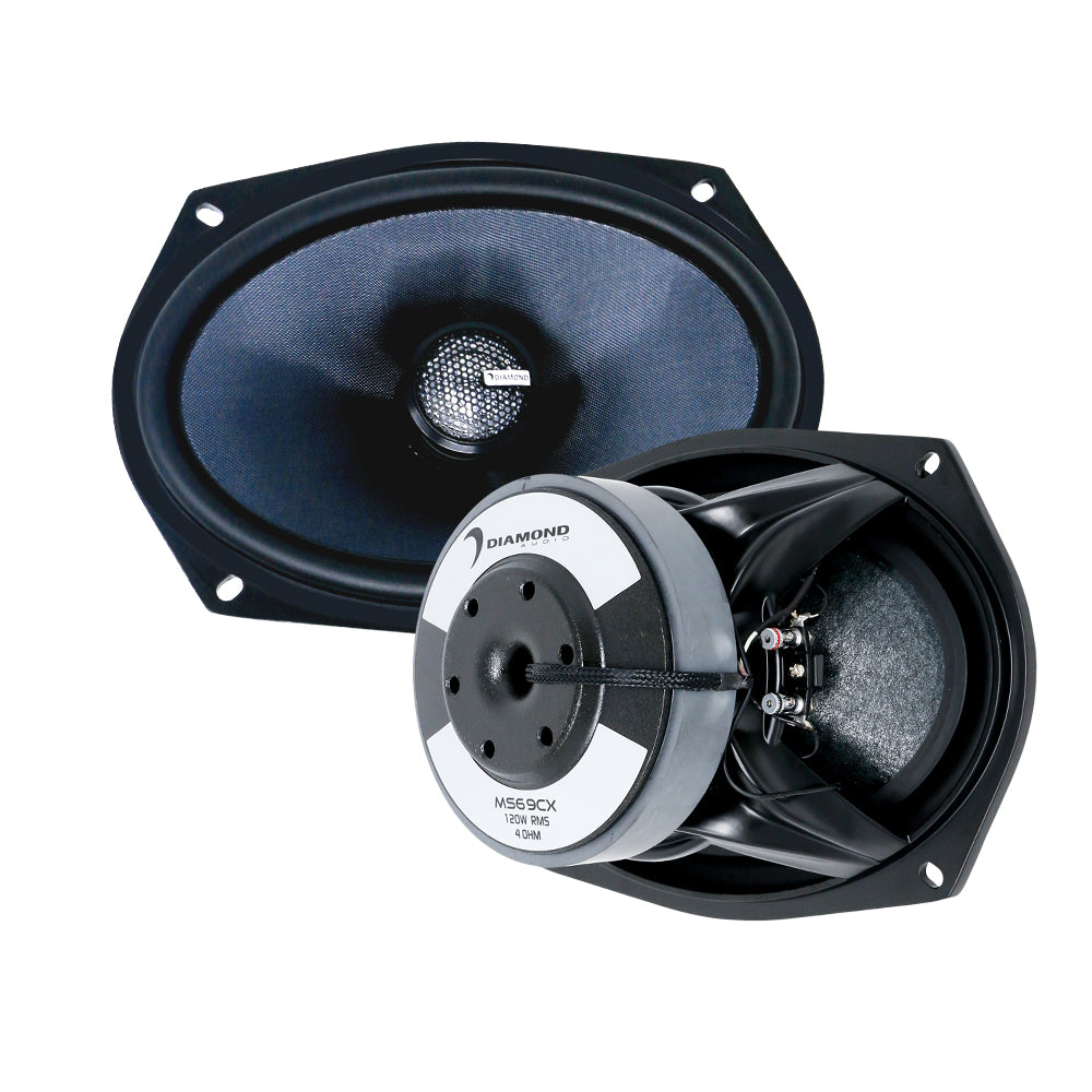 Diamond Audio 6x9 Inch 2-Way High Output Coaxsub Speaker System Pair