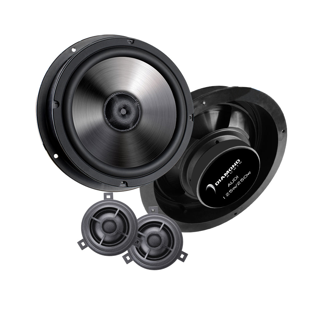 Diamond Audio Audi Specific A6 Q5 Q7 8 Inch Component Speaker Complete Replacement Kit