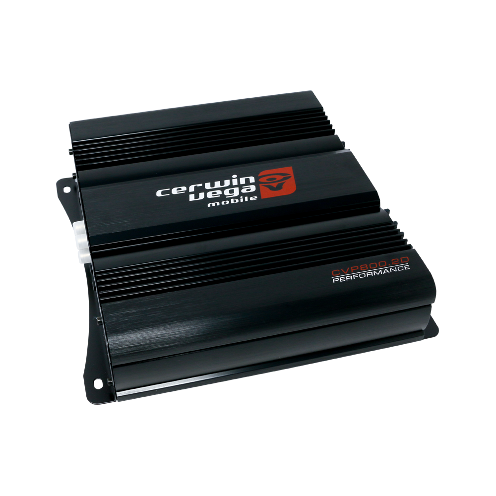 Cerwin Vega Car Audio CVP Amplifier - CVP800.2D 2-Channel 800W Bridgeable Class AB with Bass Control Knob