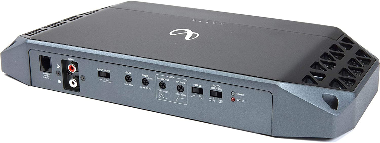 Infinity KAPPAONEK - Class D, 1000W Mono Subwoofer Amplifier with LPF, Low- and High- Level Inputs, RBC (Remote Bass Control) included