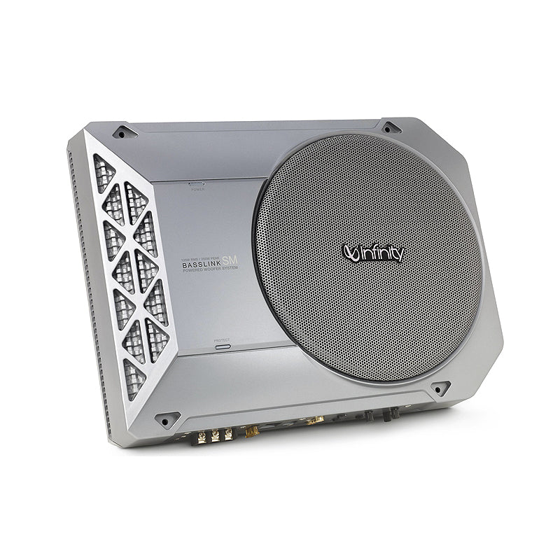 Infinity SUBBLSM2AM - Powered, 8” Underseat Subwoofer. Includes Remote Bass Control. BLACK