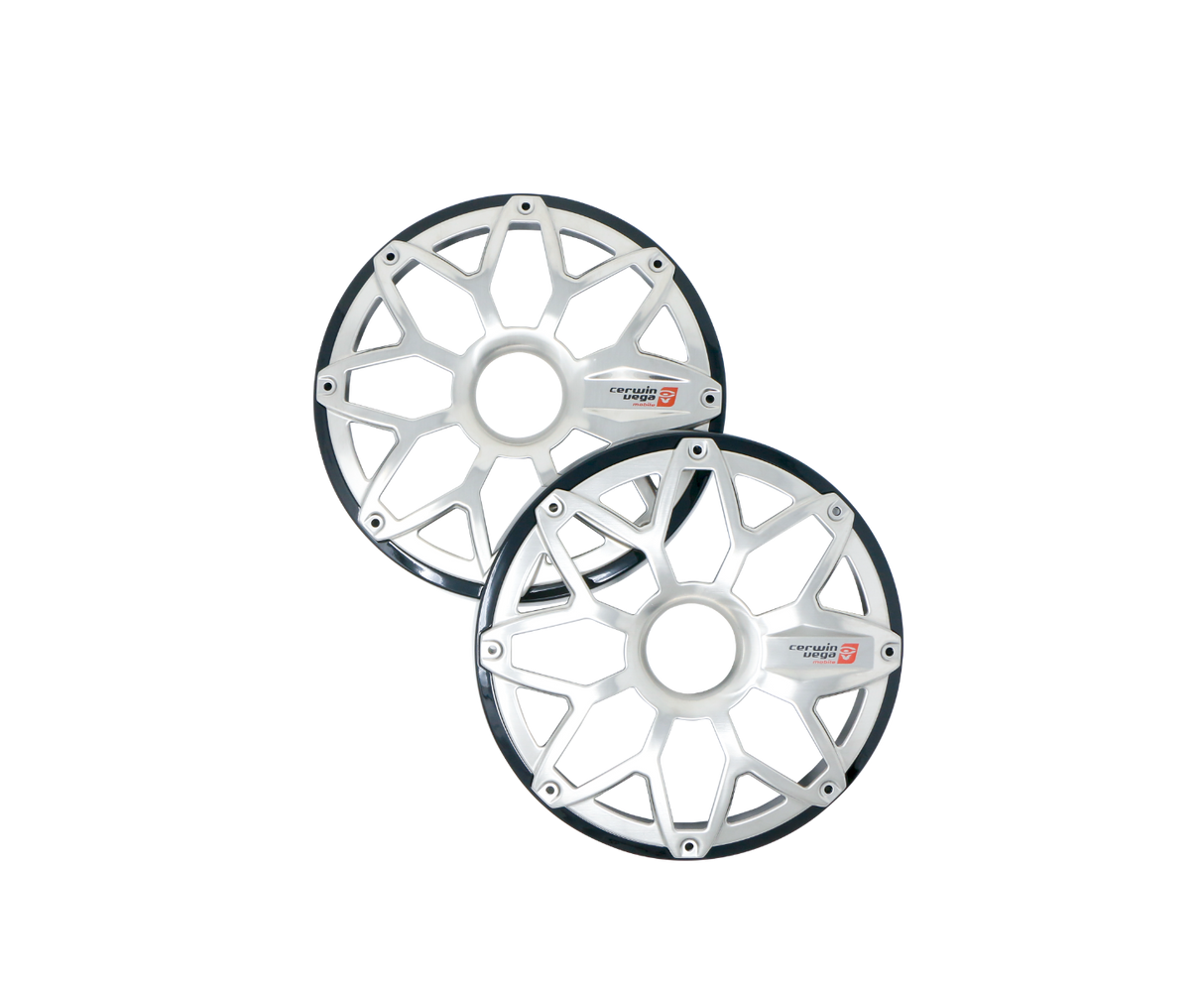 SM8FGB - RPM STROKER 8” Flush Mount Speaker Grill, PAIR (Black)