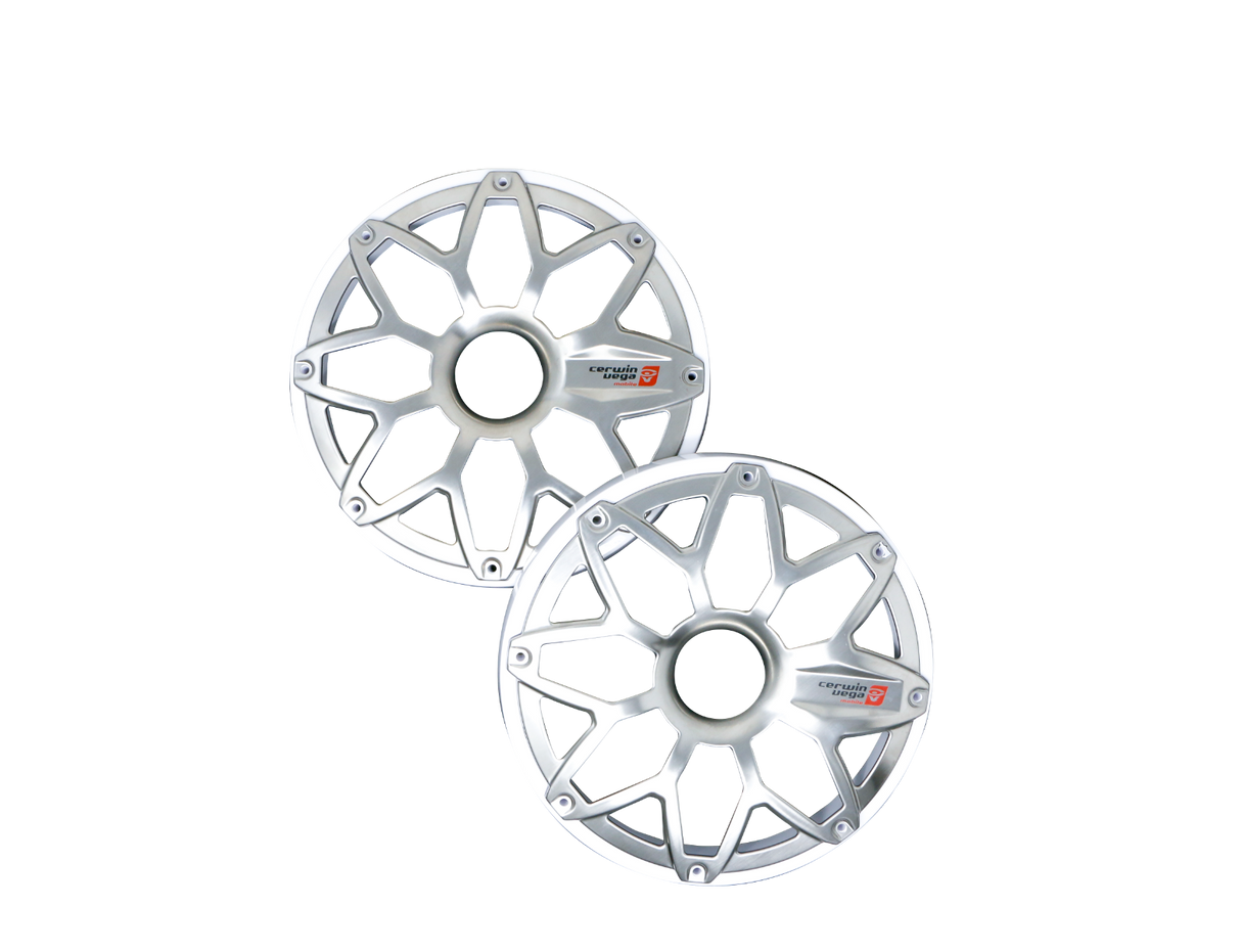 SM8FGW - RPM STROKER 8” Flush Mount Speaker Grill, PAIR (White)