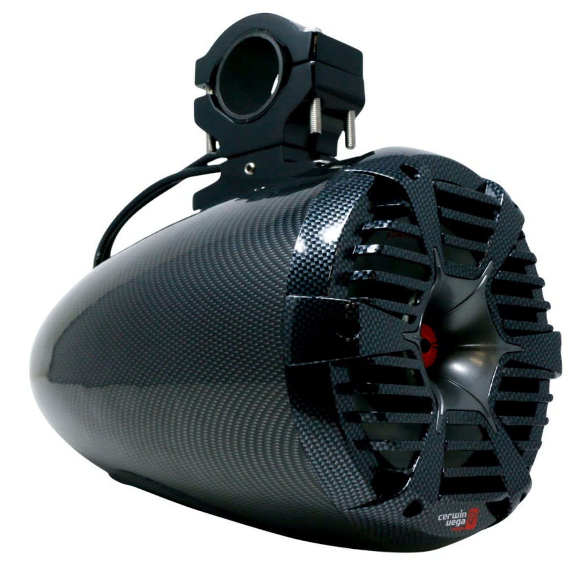 Cerwin Vega RPM Stroker Pro 8" Stroker Pro RPM Single 500W Marine Tower Kit Carbon Fiber Black